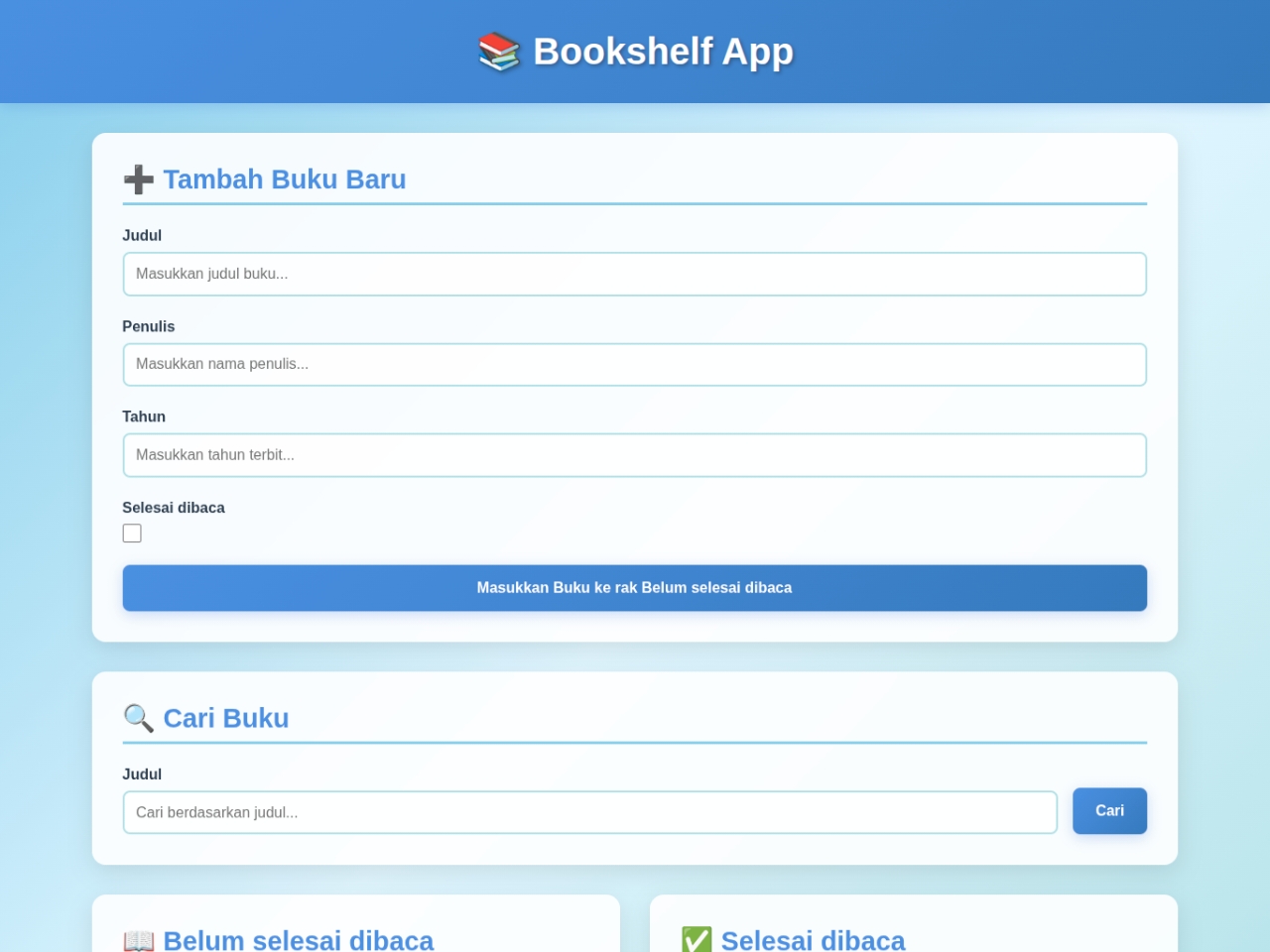 Bookshelf App